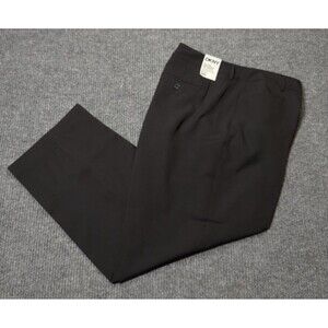 DKNY Womens Size 20W Sullivan St Pants Slash Pocket Fit Flare Leg Black NEW